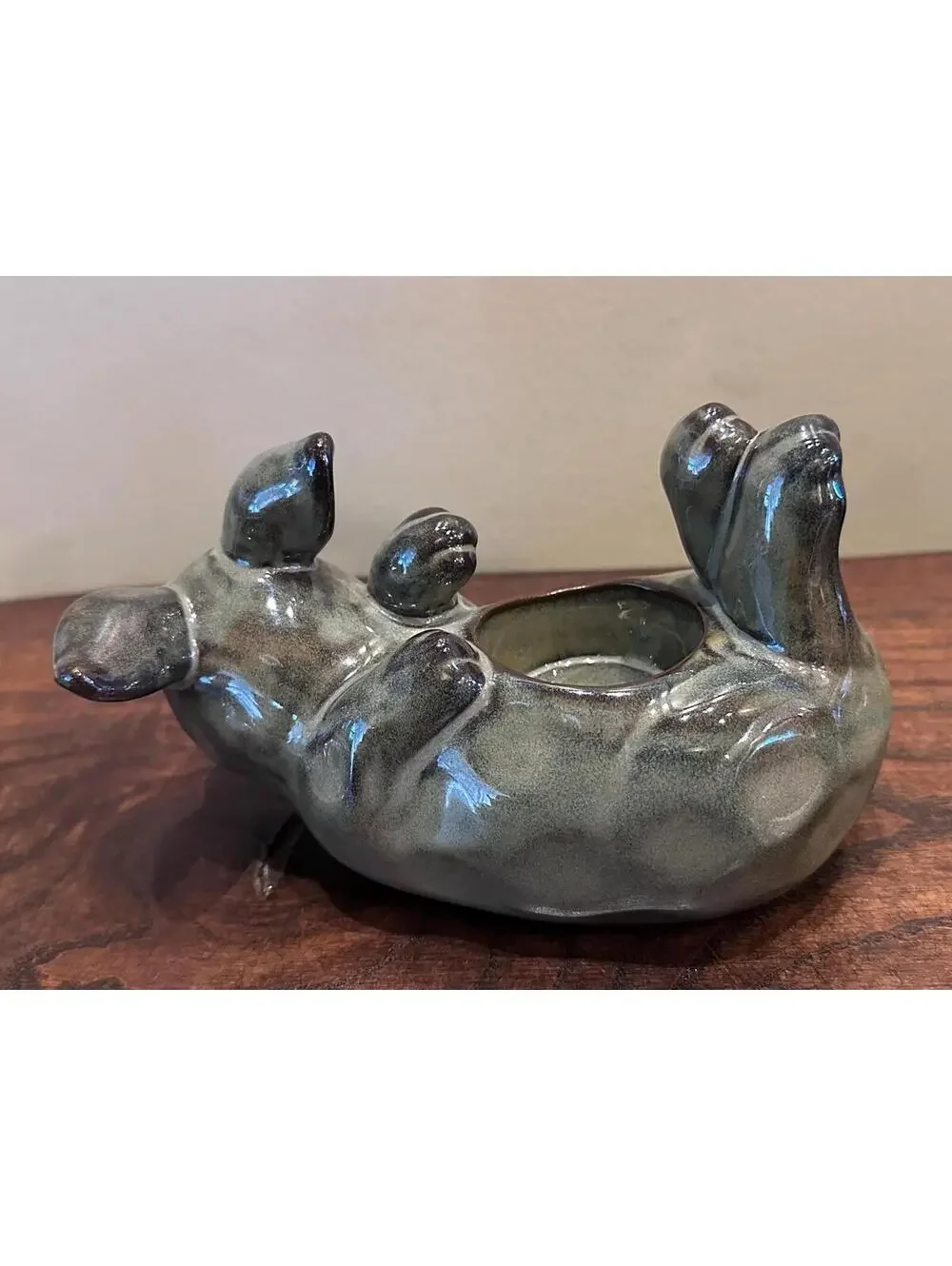 Partylite Easter Bunny Rabbit Glazed Terra Cotta Tabletop Votive Candle Holders - Picture 14 of 15
